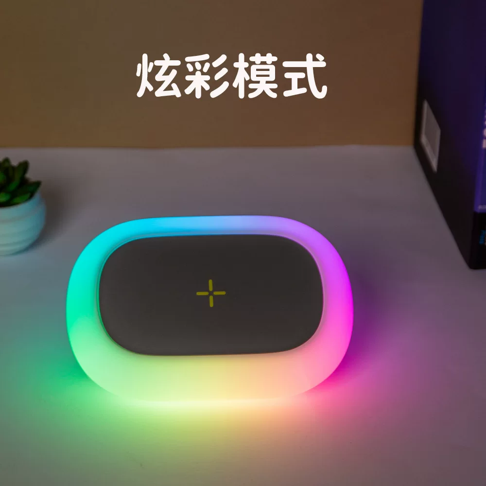 Wireless charging camping light for mobile phones, can be hung as a tent light, rechargeable camping illumination light, portable night light