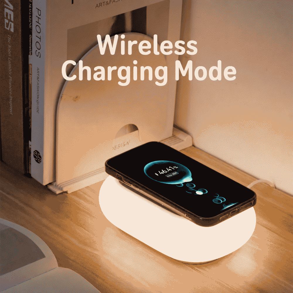 Wireless charging camping light for mobile phones, can be hung as a tent light, rechargeable camping illumination light, portable night light
