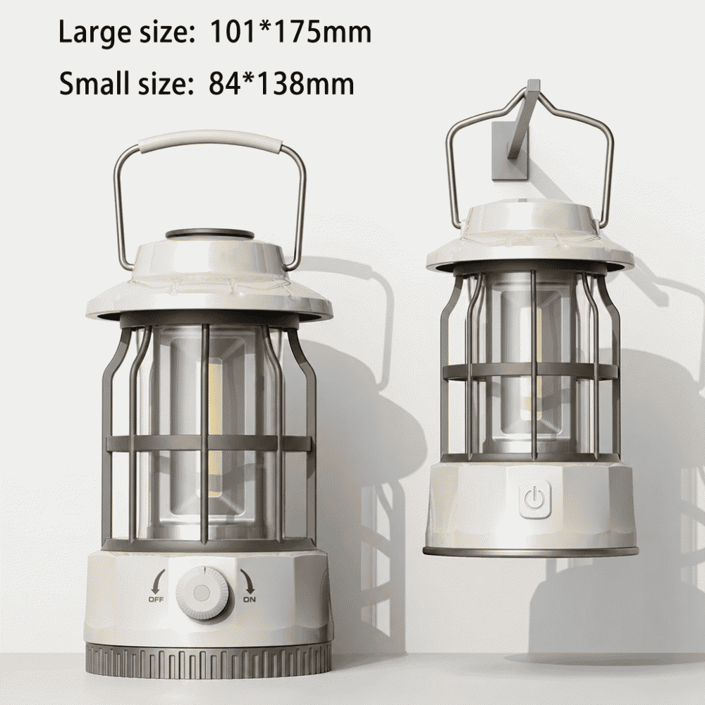 New camping lights, outdoor camping lights, tent lights, handheld lanterns, gifts, Ningbo vintage rechargeable camping lights