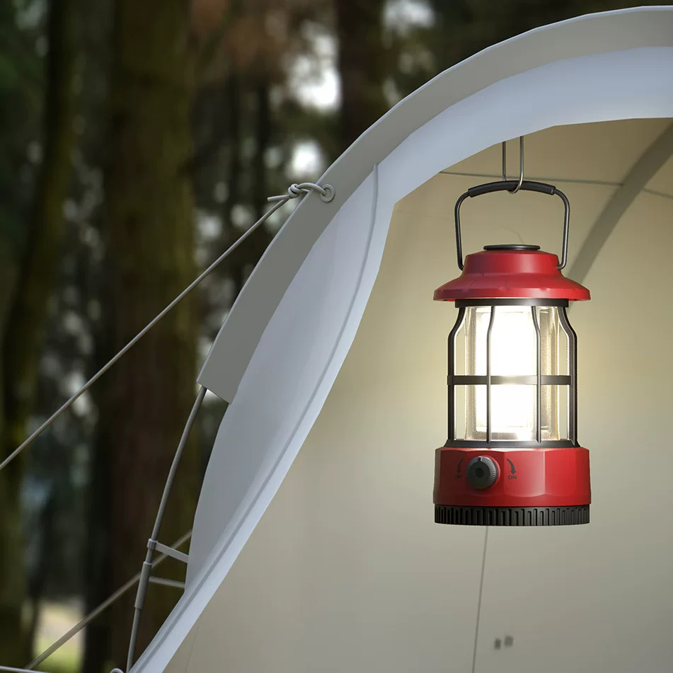 New camping lights, outdoor camping lights, tent lights, handheld lanterns, gifts, Ningbo vintage rechargeable camping lights