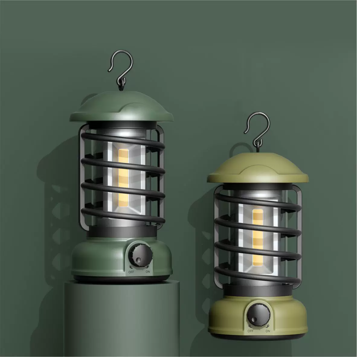 New outdoor camping lamp, retro camping lamp, atmosphere tent lamp, camp lamp, COB battery-powered lighting hanging lamp