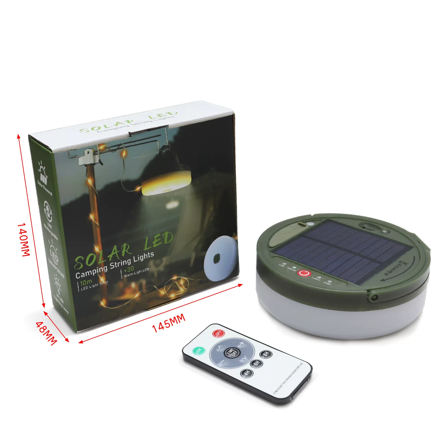 LED solar outdoor camping light with ultra-long battery life, outdoor lighting, camping light, and atmosphere light