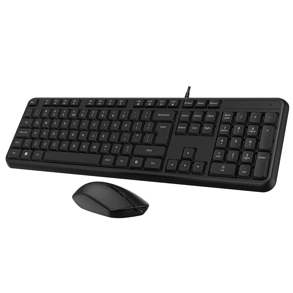 CK234 Wired Keyboard and Mouse Set, a business office dedicated keyboard and mouse set. The thin keyboard provides a good typing feel