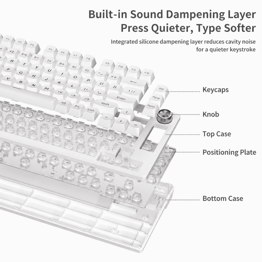 FURYCUBE IP75 luminescent mechanical feel keyboard for computer gaming and e-sports, high appearance level, wired silent keyboard