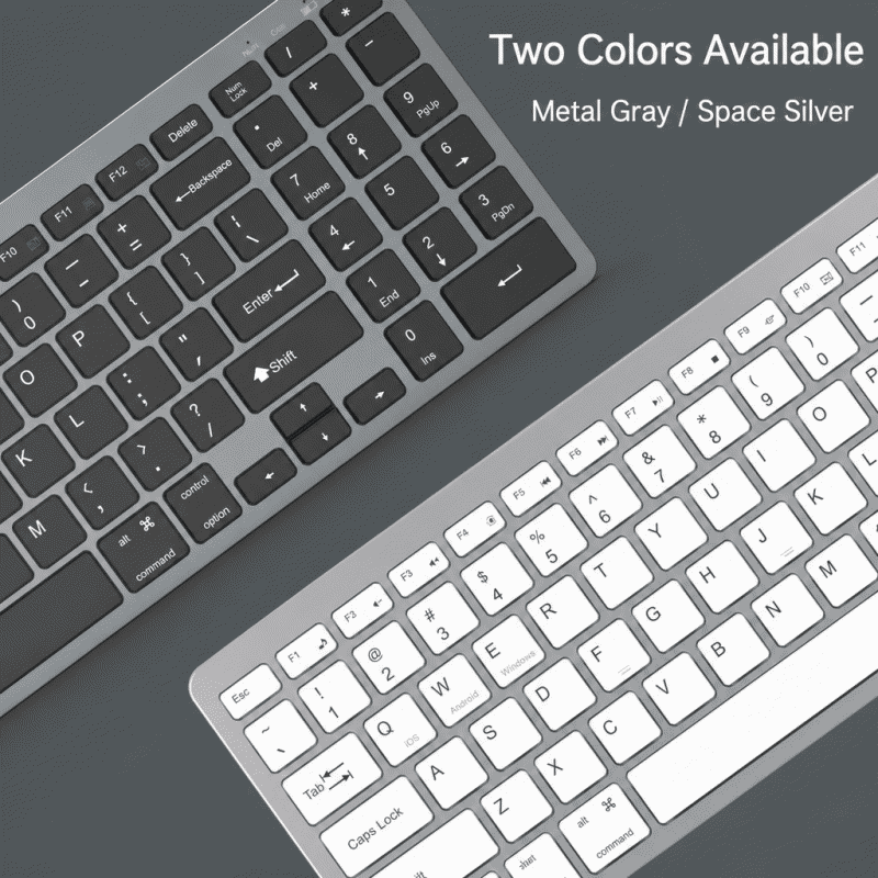 Popular silent rechargeable wireless keyboard and mouse set, Bluetooth ultra-thin office notebook keyboard and mouse set