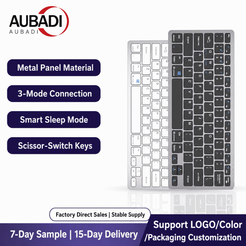 Popular silent rechargeable wireless keyboard and mouse set, Bluetooth ultra-thin office notebook keyboard and mouse set