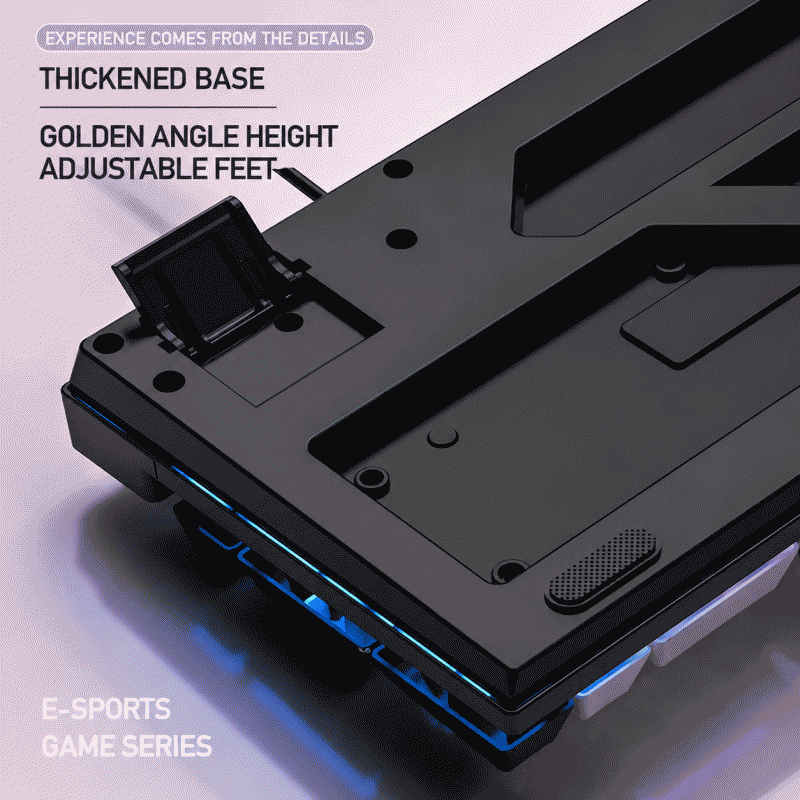 Silvercarving K500 gaming wired keyboard color-block lighting mechanical feel desktop computer accessory