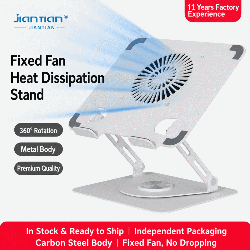 New product: Laptop stand with fan, desktop height increasing, cooling pad stand, rotatable, and adjustable