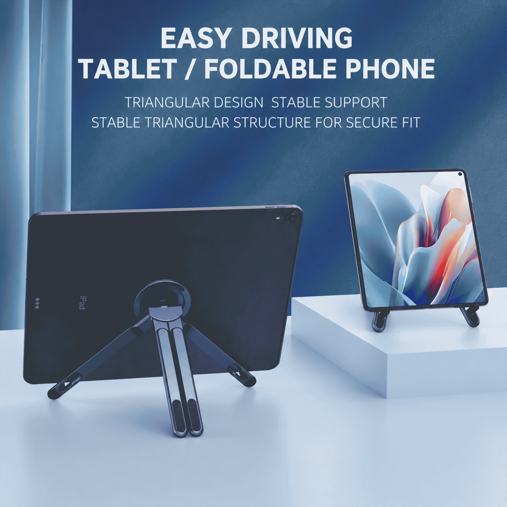 Original multi-functional magnetic mobile phone stand, desktop laptop stand, aluminum alloy portable travel stand
