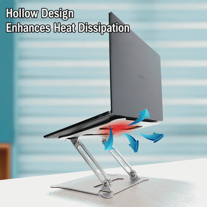New aluminum alloy laptop stand, desktop foldable, elevating laptop cooling stand