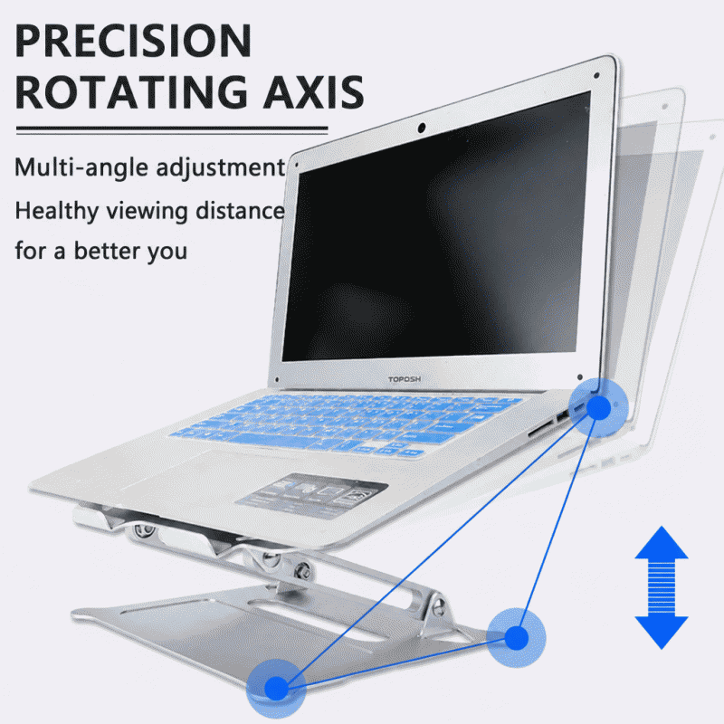 New aluminum alloy laptop stand, desktop foldable, elevating laptop cooling stand
