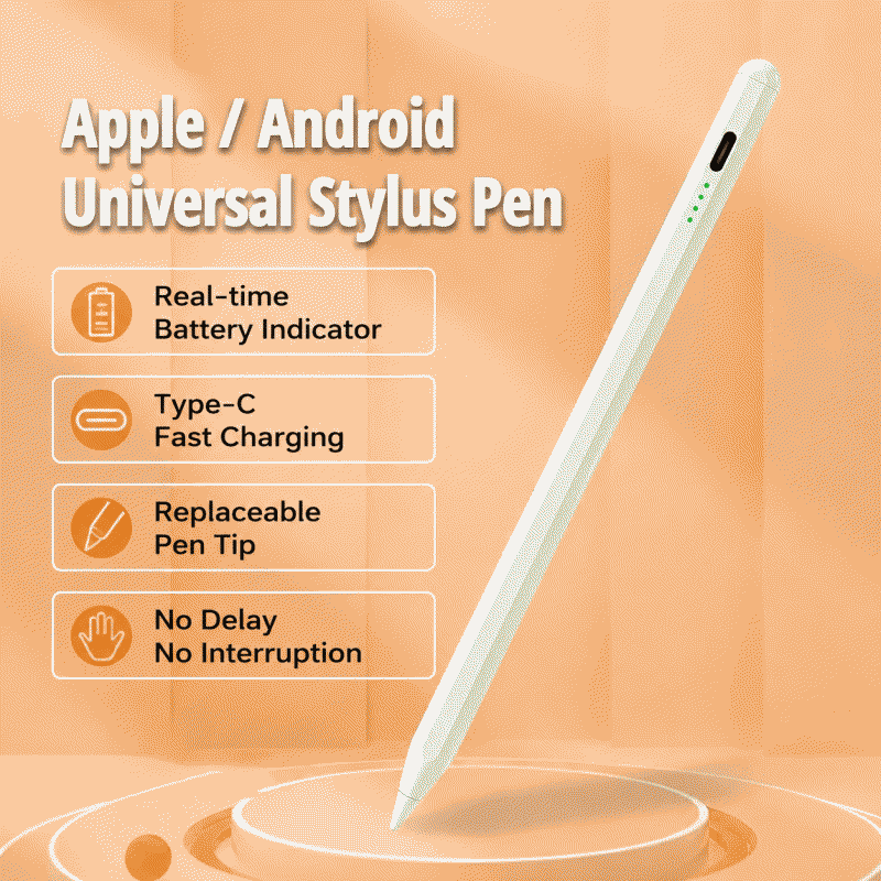 Active capacitive stylus, touch pen, iOS and Android compatible, universal for mobile phones and tablets, magnetic touch screen, handwriting pen