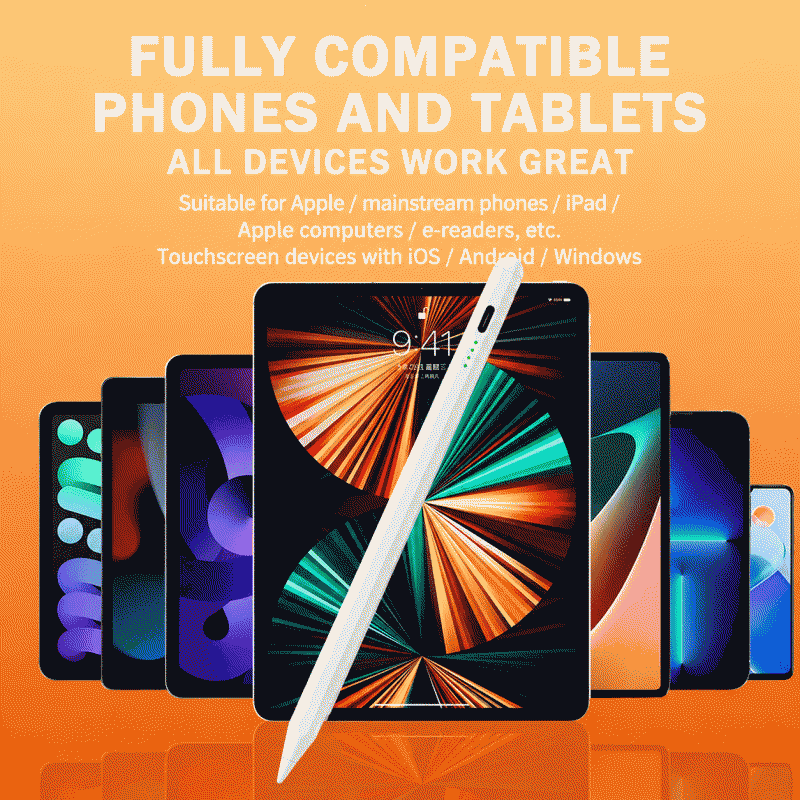 Active capacitive stylus, touch pen, iOS and Android compatible, universal for mobile phones and tablets, magnetic touch screen, handwriting pen