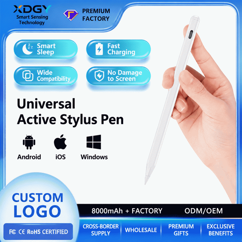 The universal active touch capacitive pen is suitable for Android phones, Apple tablets, and ipad capacitive pens