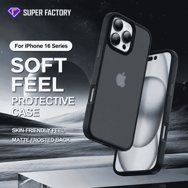 The new Apple 16pro textured matte phone case is a full-coverage anti-drop protective case Max suitable for iphones