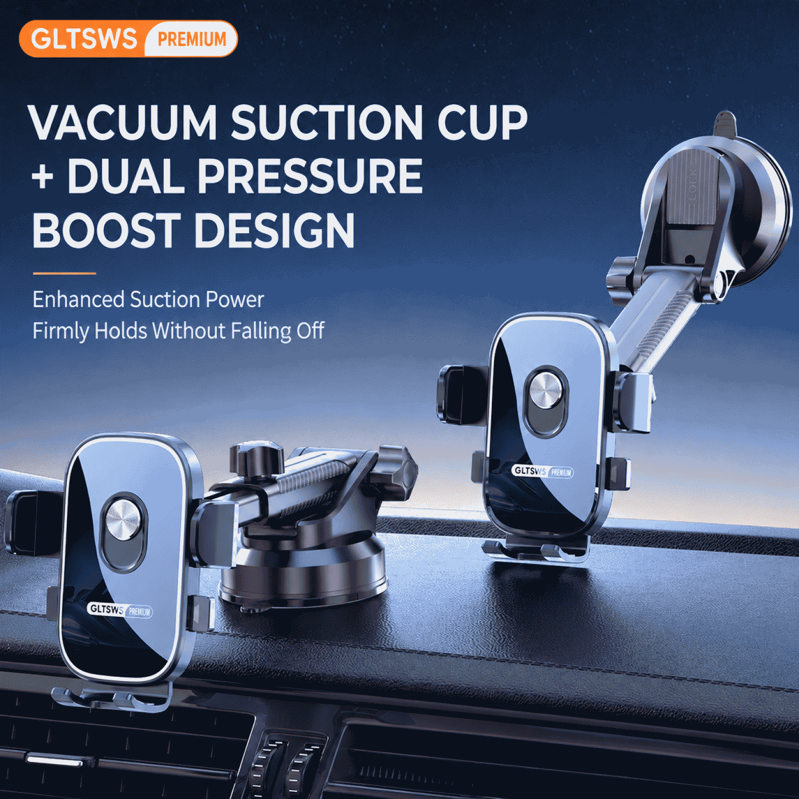 Shunwangshun car phone shooting bracket, multi-angle adjustment, telescopic suction cup type, portable photography bracket for cars