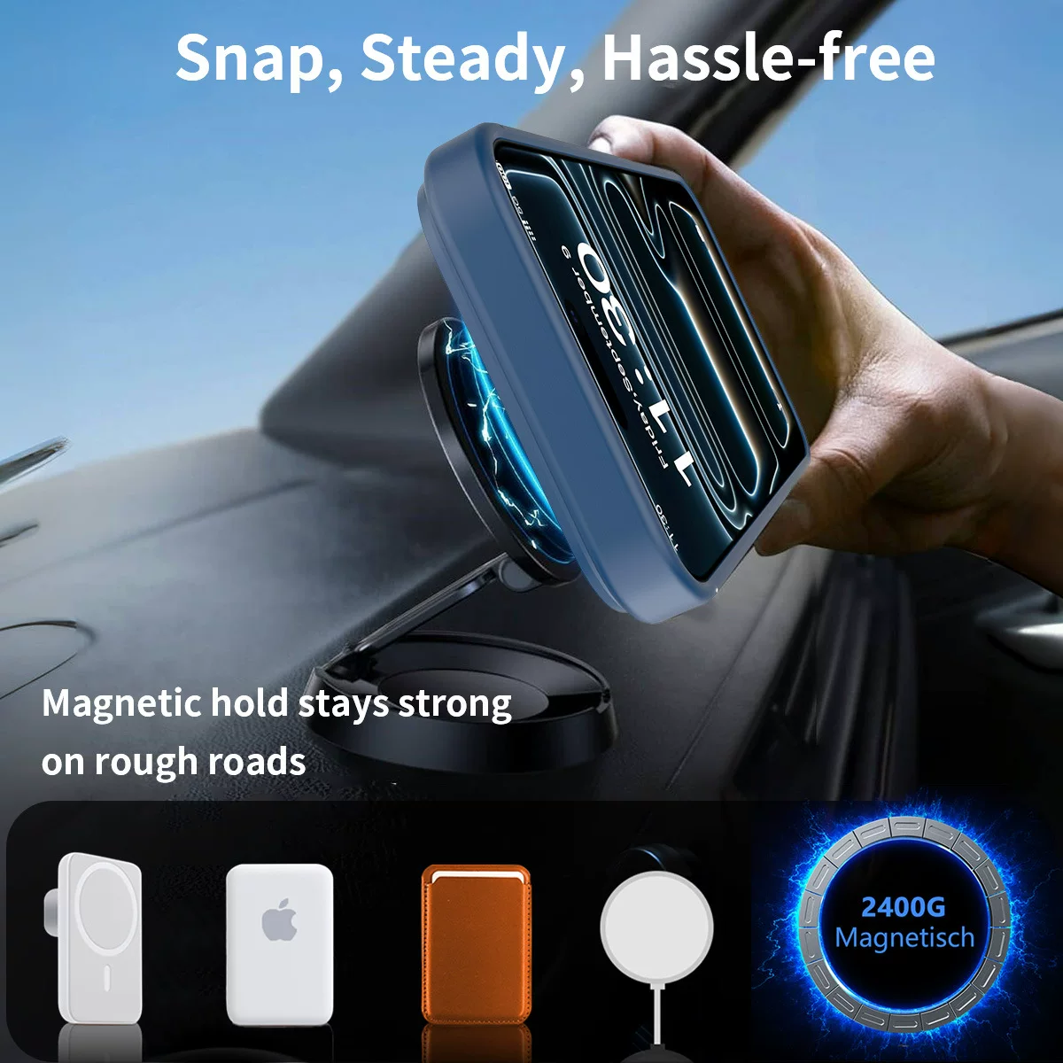 Cross-border application: iPhone18 stand and phone case 2-in-1 Apple 17 airbag anti-drop 16 magnetic protective case