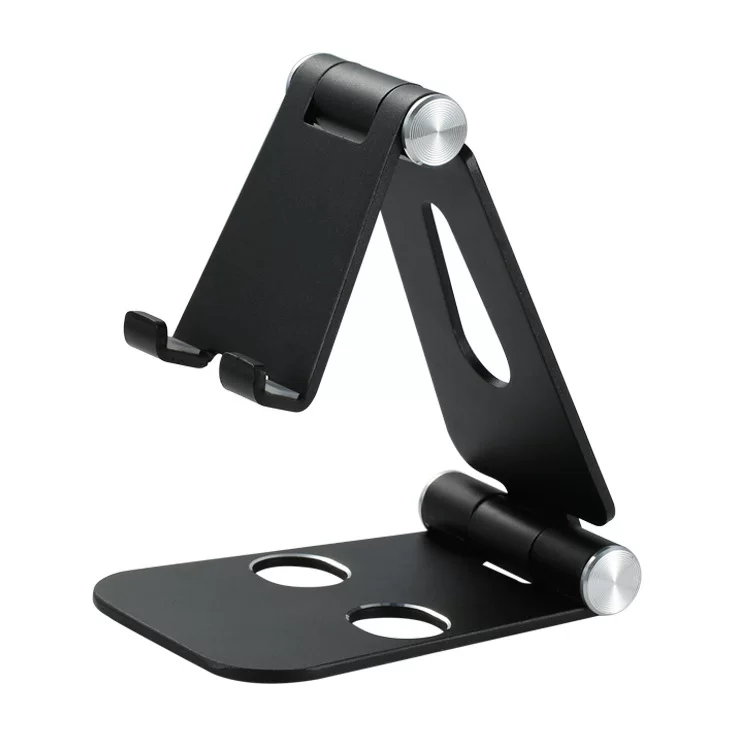 Desktop pad tablet live broadcast phone holder, foldable multi-functional metal lazy phone holder