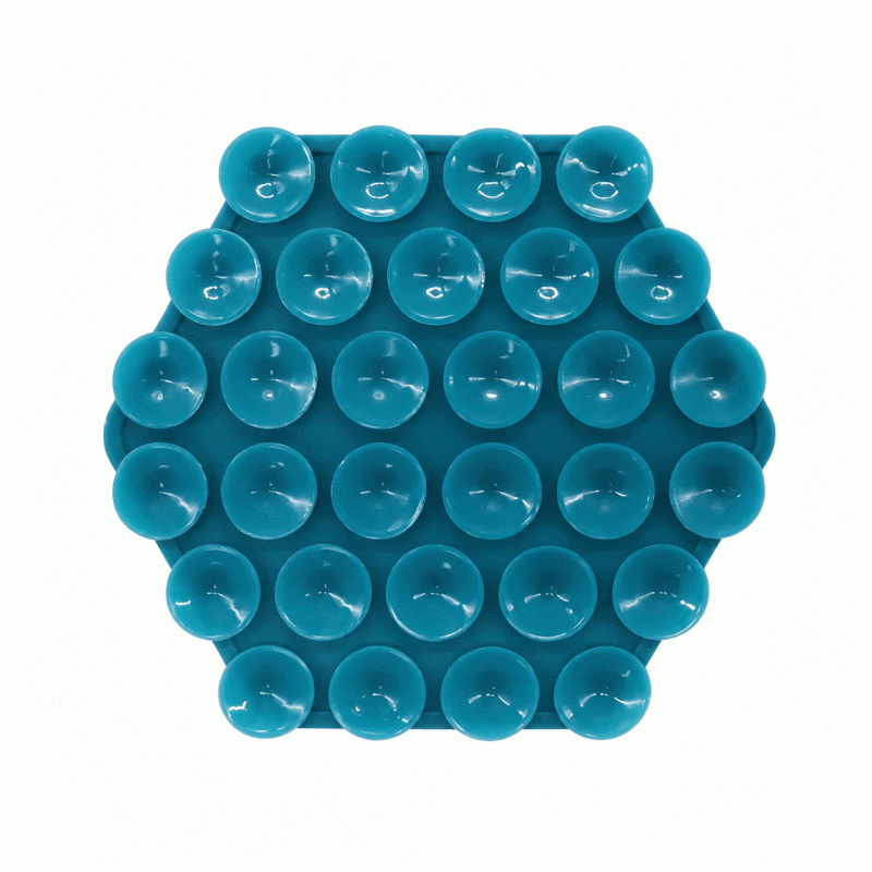 Silicone phone suction cup, silicone bracket, phone double-sided suction cup, polygonal 30-piece suction cup bracket