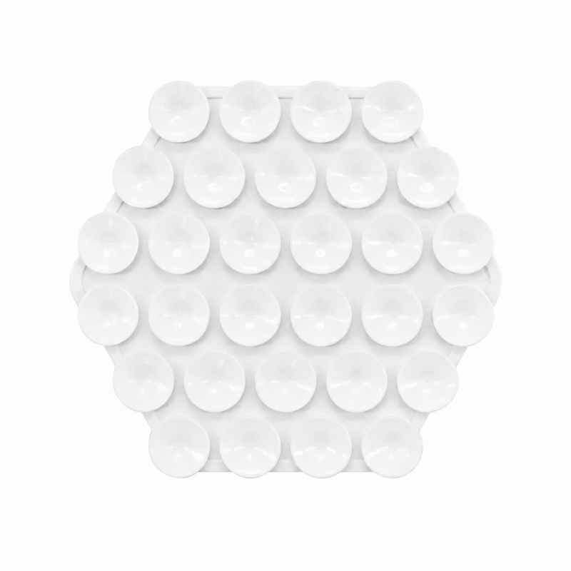 Silicone phone suction cup, silicone bracket, phone double-sided suction cup, polygonal 30-piece suction cup bracket