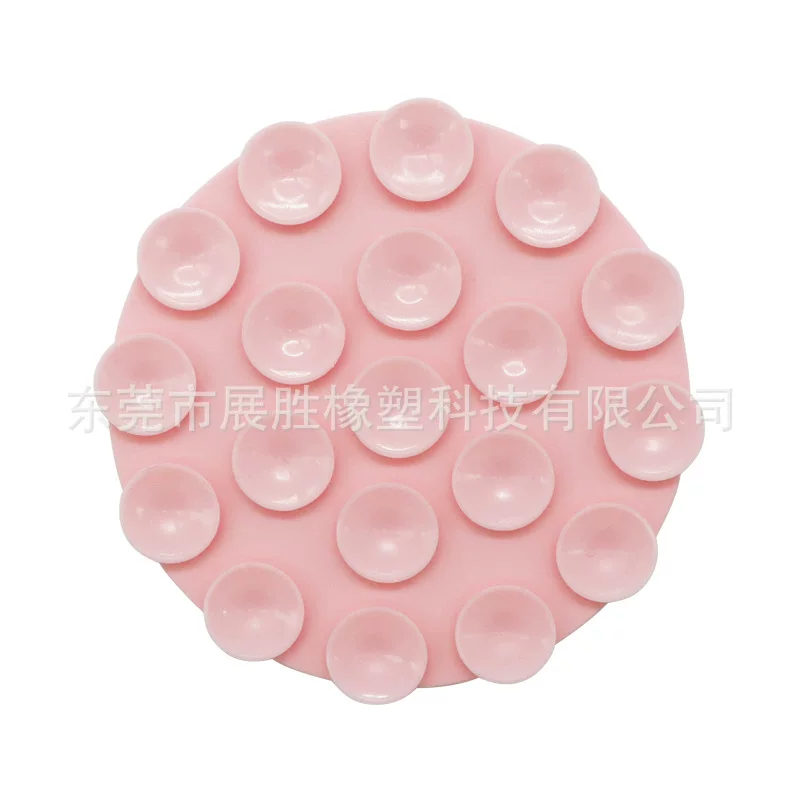 New silicone suction cup phone holder, dual-sided circular silicone suction cup holder for mobile phones