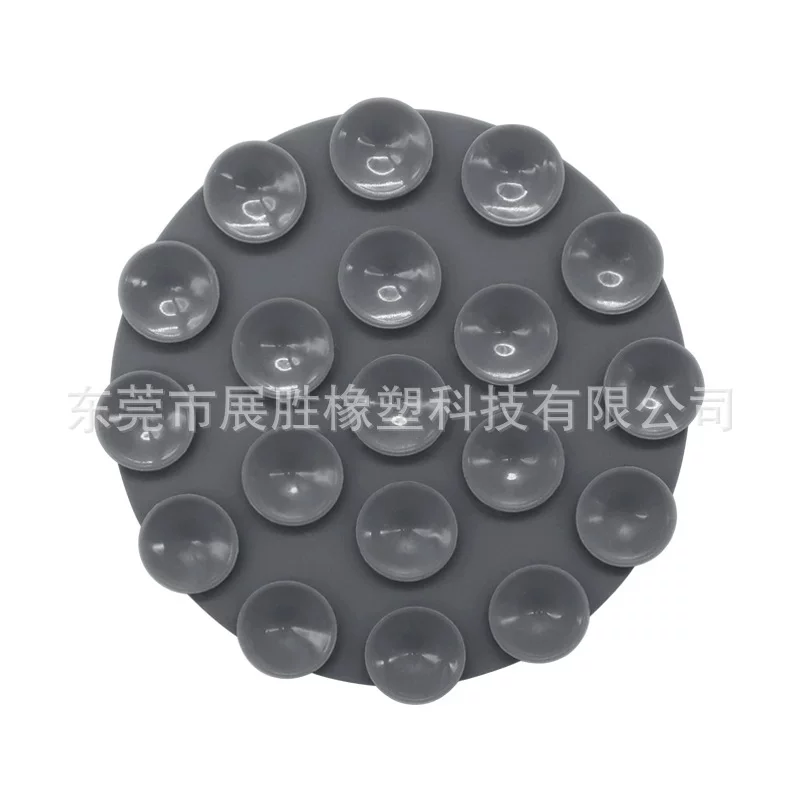 New silicone suction cup phone holder, dual-sided circular silicone suction cup holder for mobile phones