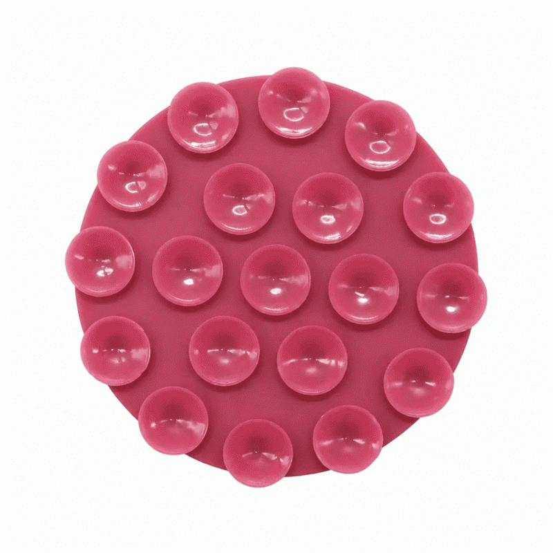 New silicone suction cup phone holder, dual-sided circular silicone suction cup holder for mobile phones