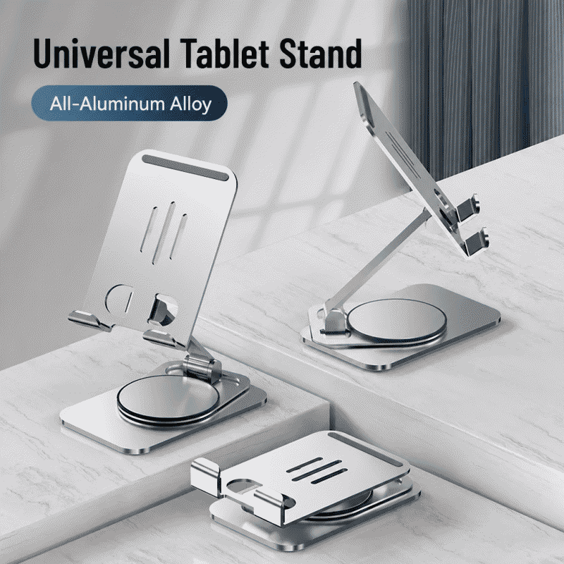 Aluminum alloy phone stand, desktop phone holder, lazy person's portable, foldable, full metal tablet support frame