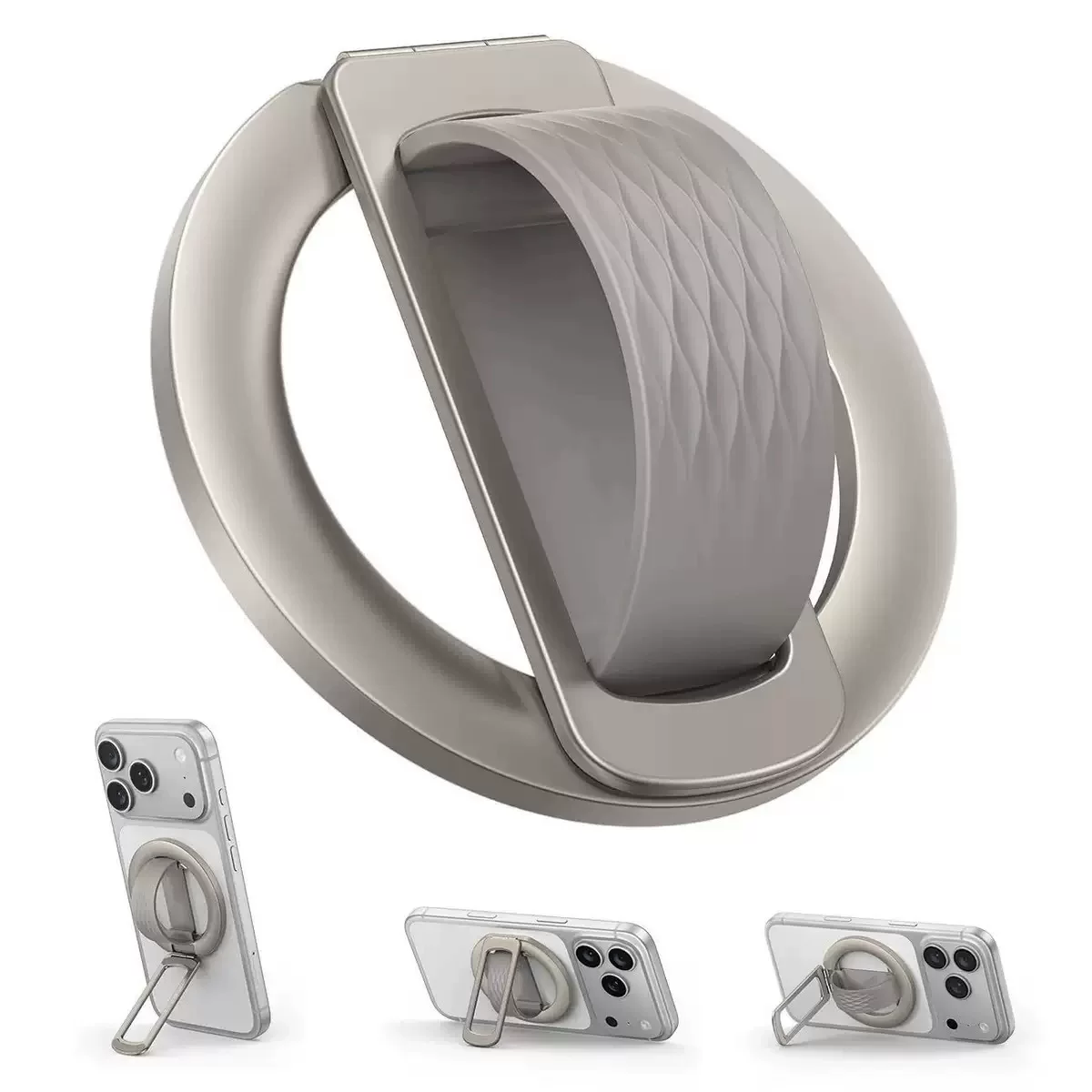 Magsafe magnetic stand ring buckle portable rotating folding back stick mobile phone universal desktop TV series support stand