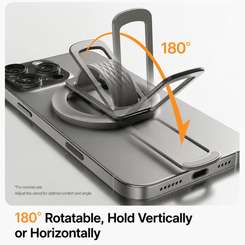 Magsafe magnetic stand ring buckle portable rotating folding back stick mobile phone universal desktop TV series support stand