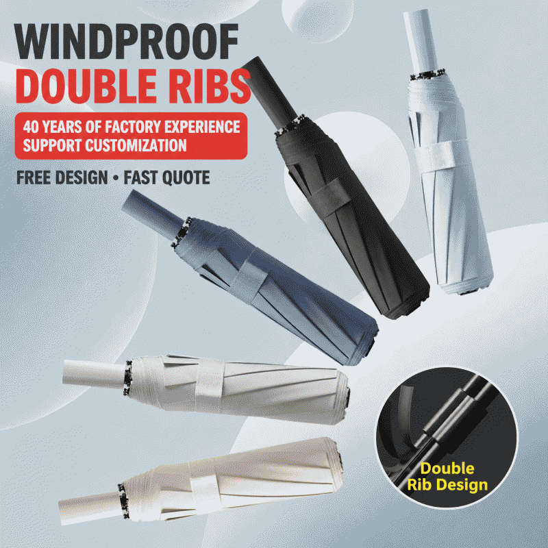 Sunshade umbrella, reinforced and thickened, foldable, manual, three-fold, black rubber, sunscreen, sun and rain umbrella, suitable for both sunny and rainy weather