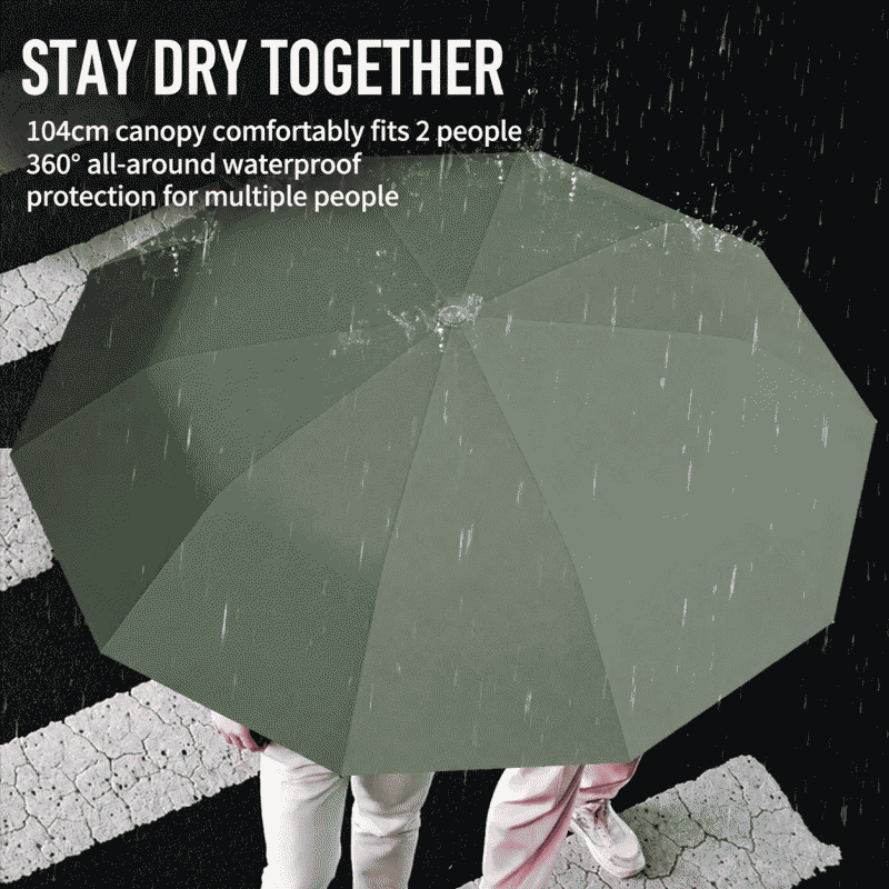 Fully automatic loop-buckle umbrella, suitable for both weather and sun protection, UV protection, folding umbrella, enlarged and reinforced umbrella, available in stock for customization