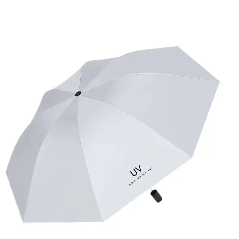 Fully automatic UV protection folding umbrella, high-end design, extra-large size, suitable for both rain and sun, black rubber handle