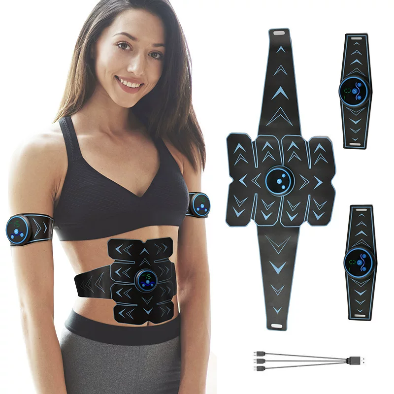 Abdominal trainer, abdominal training, abs patch, electrical stimulation, belly fat reduction, belly gadget