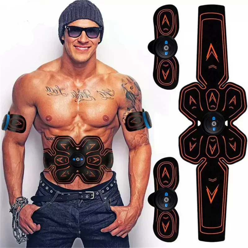 Lazy person's abs patch, EMS muscle stimulation abdominal massager, ABS small auxiliary fitness belt