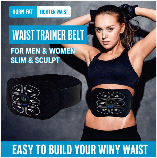 Plastic slimming abdominal muscle patch, automatic abdominal muscle training patch, exercise fitness massage belt