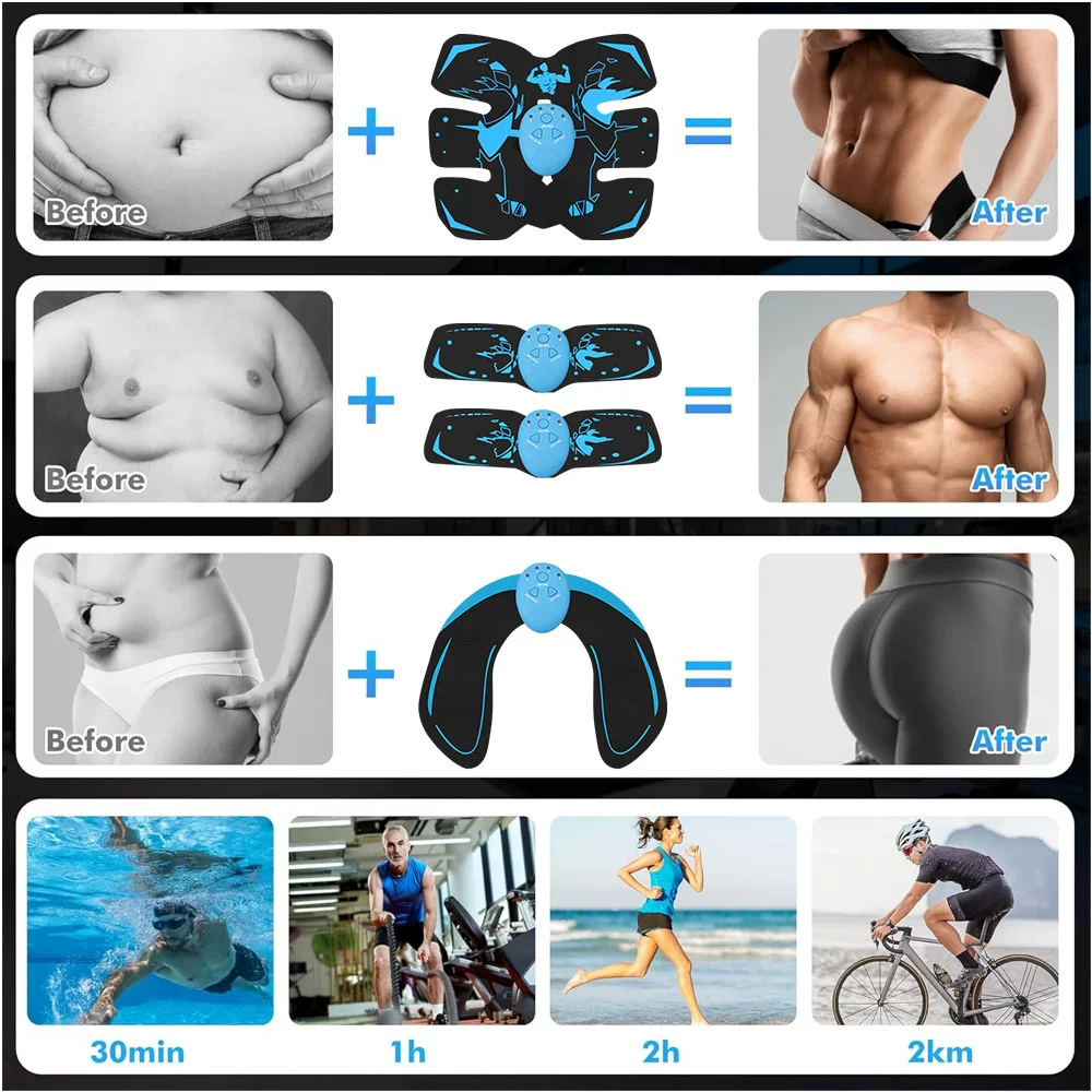 Massage device with cutting-edge technology, 6-pack abs patch, lazy person's home fitness equipment, abdominal muscle stimulator