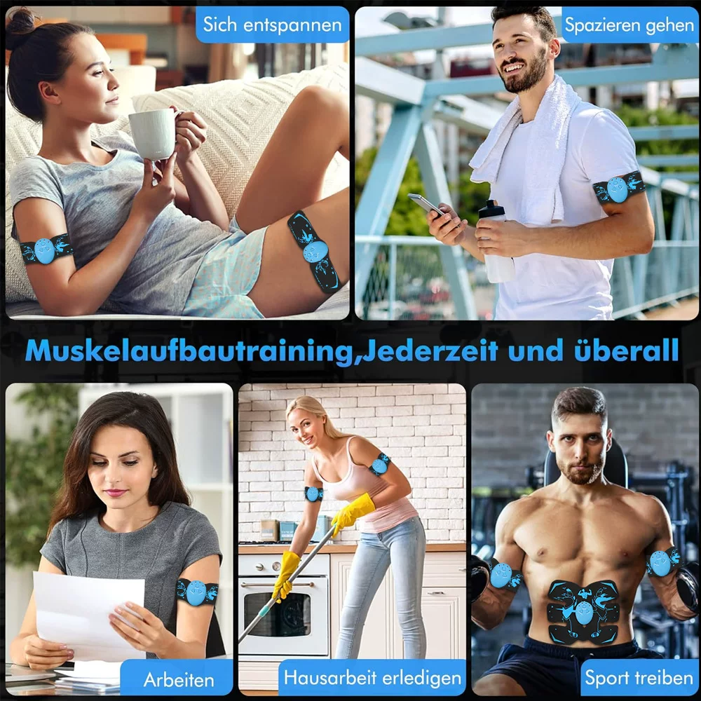 Massage device with cutting-edge technology, 6-pack abs patch, lazy person's home fitness equipment, abdominal muscle stimulator