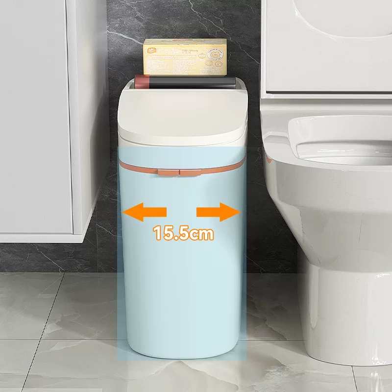 Gap trash can for home use, large capacity, suitable for bathroom, kitchen, and toilet, 2026 new model, specifically designed for living room, with lid