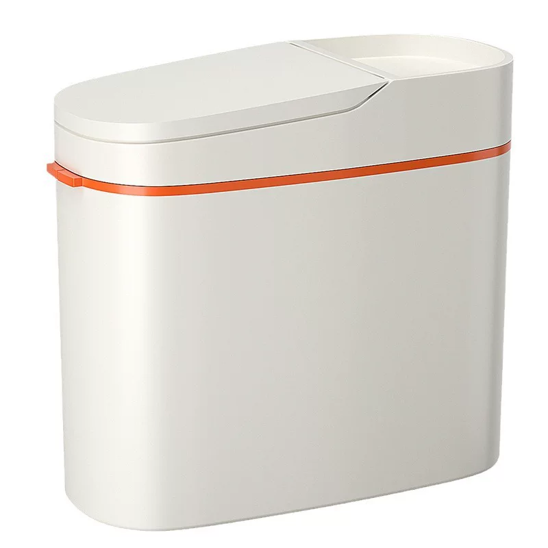 Gap trash can for home use, large capacity, suitable for bathroom, kitchen, and toilet, 2026 new model, specifically designed for living room, with lid