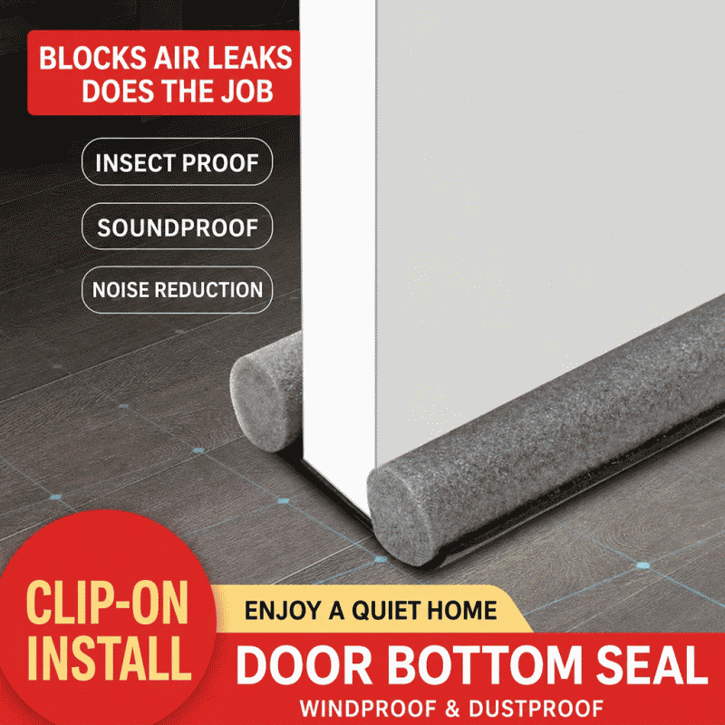 Door bottom sealing strip, door gap, bedroom windproof and soundproof strip, waterproof sticker, windproof strip, door sticker, room door gap, soundproofing miracle