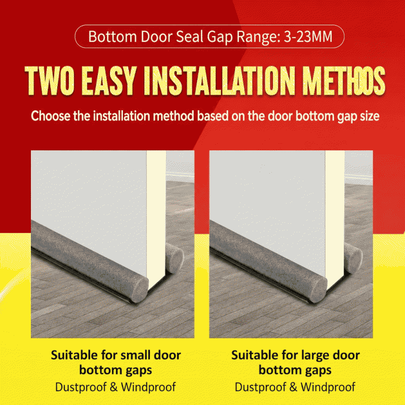 Door bottom sealing strip, door gap, bedroom windproof and soundproof strip, waterproof sticker, windproof strip, door sticker, room door gap, soundproofing miracle
