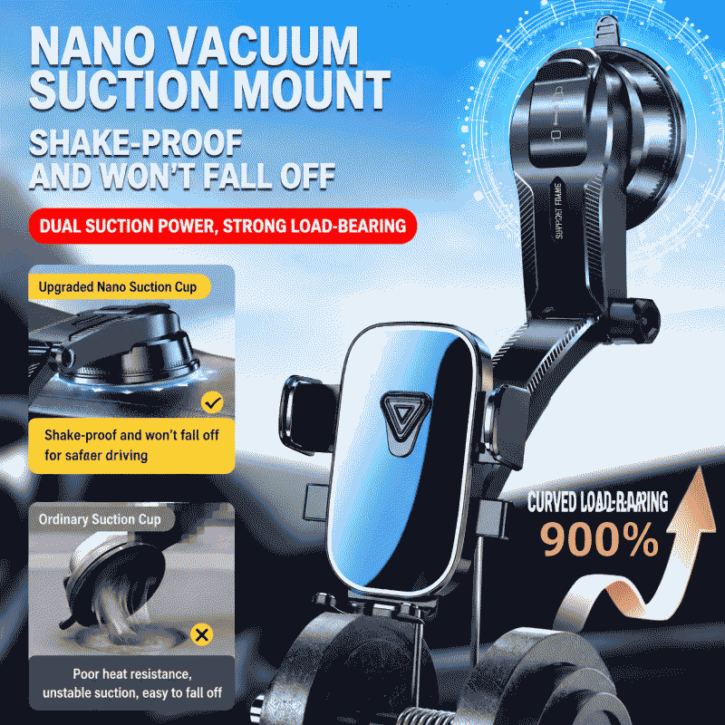 Car phone holder, car dashboard gravity navigation holder, car holder with rotating suction cup, phone charging support frame