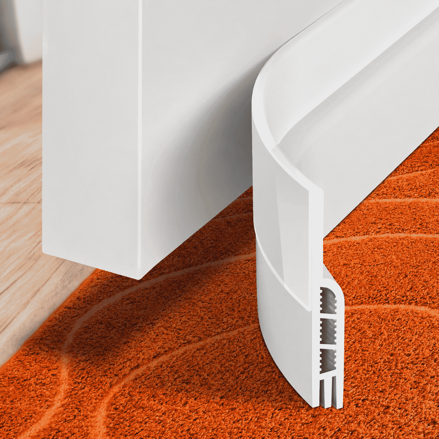 Door seal strip, door and window self-adhesive seal strip, windproof and soundproof strip for door gaps, three-hole, six-hole, and multi-hole door bottom strips