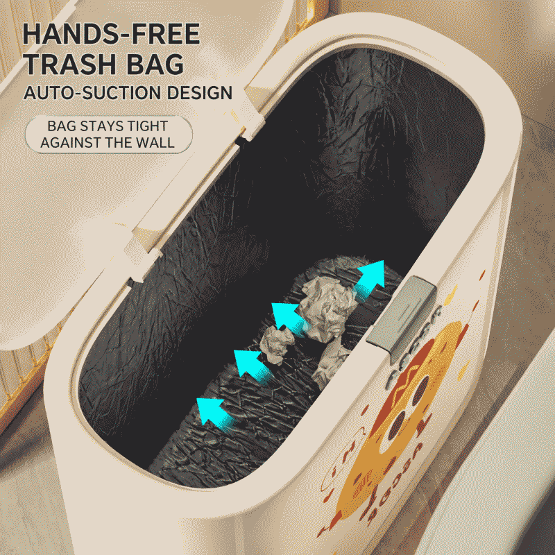 Gap trash can for bathroom and toilet, 2026 new style, household use with lid, large capacity, high appearance value for living room and kitchen