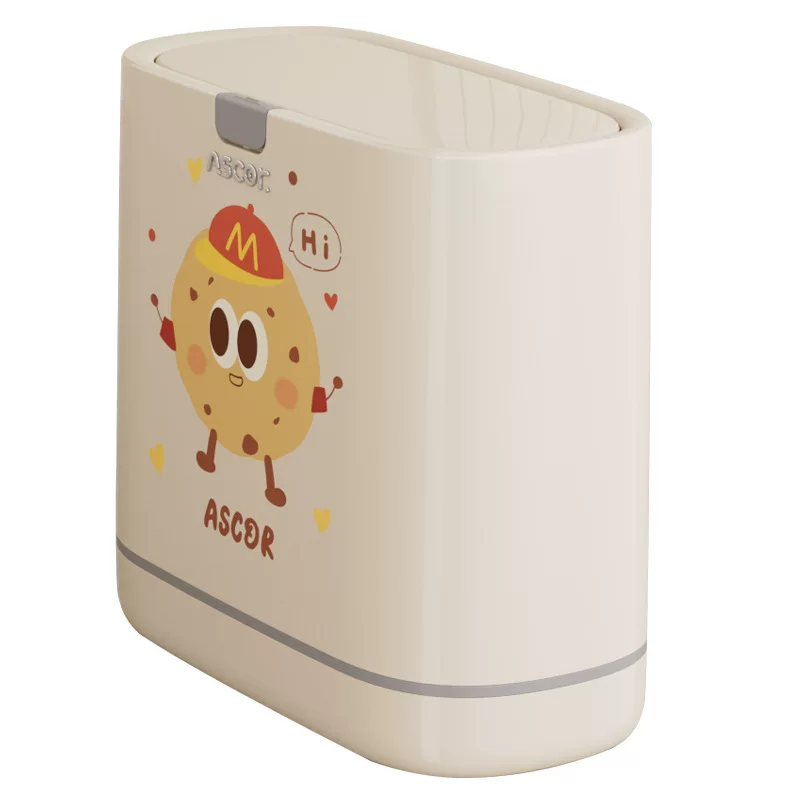 Gap trash can for bathroom and toilet, 2026 new style, household use with lid, large capacity, high appearance value for living room and kitchen