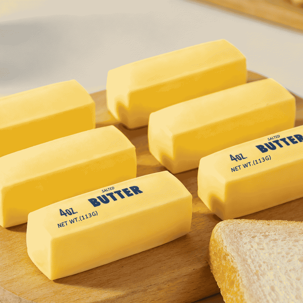 Simulation butter flour, pressure-relieving, squeezing and stretching custom injection-molded decompression toy